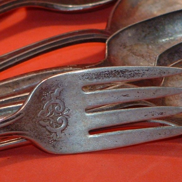 Vintage 8 Pc Lady Doris Silver Plated Flatware - Picture 2 of 4